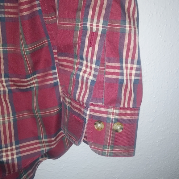 Brooks Brothers M Mens Pima Cotton Red Plaid Button Down Shirt - Picture 4 of 8